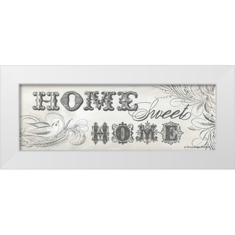 Home Sweet Home II White Modern Wood Framed Art Print by Babbitt, Gwendolyn