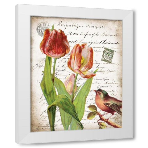 French Botanical II White Modern Wood Framed Art Print by Babbitt, Gwendolyn