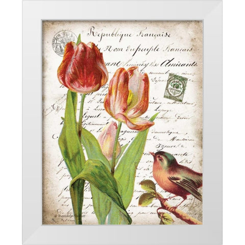 French Botanical II White Modern Wood Framed Art Print by Babbitt, Gwendolyn