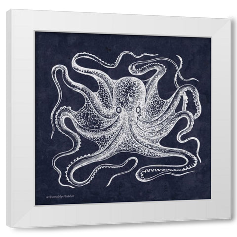 Octopi I White Modern Wood Framed Art Print by Babbitt, Gwendolyn