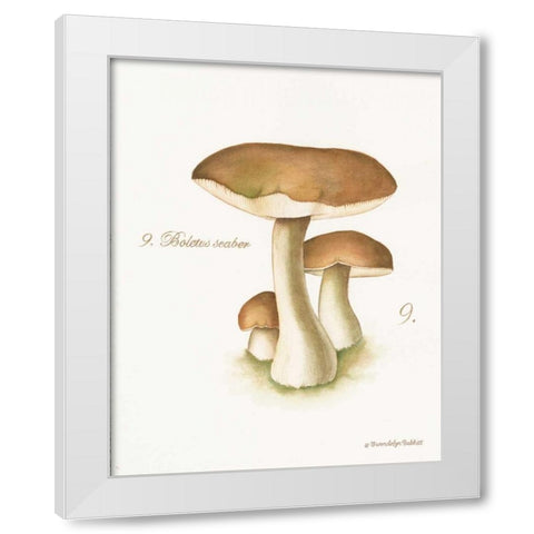 Mushroom II White Modern Wood Framed Art Print by Babbitt, Gwendolyn