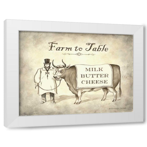Farm to Table White Modern Wood Framed Art Print by Babbitt, Gwendolyn