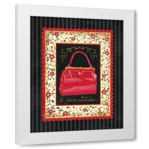 Dressed in Red II White Modern Wood Framed Art Print by Babbitt, Gwendolyn