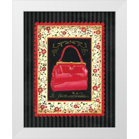 Dressed in Red II White Modern Wood Framed Art Print by Babbitt, Gwendolyn