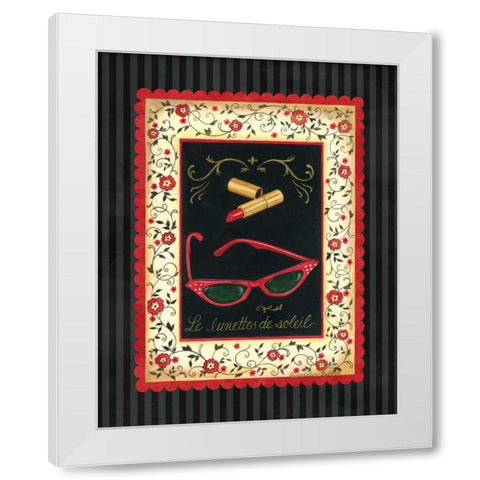 Dressed in Red IV White Modern Wood Framed Art Print by Babbitt, Gwendolyn