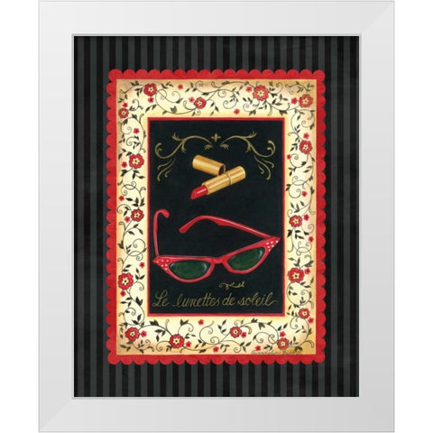 Dressed in Red IV White Modern Wood Framed Art Print by Babbitt, Gwendolyn