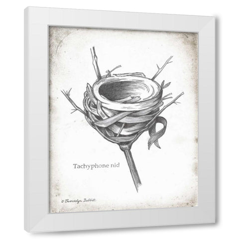 French Bird Nest I White Modern Wood Framed Art Print by Babbitt, Gwendolyn
