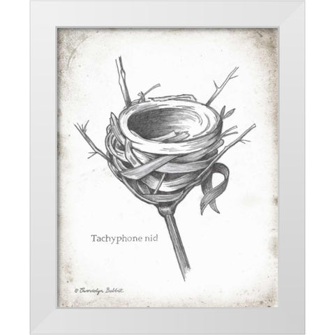 French Bird Nest I White Modern Wood Framed Art Print by Babbitt, Gwendolyn