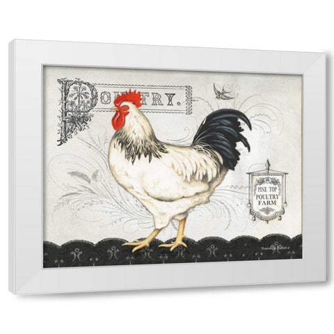 Poultry Farm I White Modern Wood Framed Art Print by Babbitt, Gwendolyn