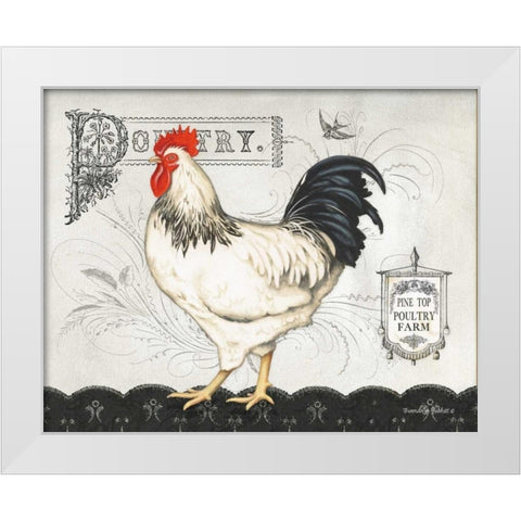 Poultry Farm I White Modern Wood Framed Art Print by Babbitt, Gwendolyn