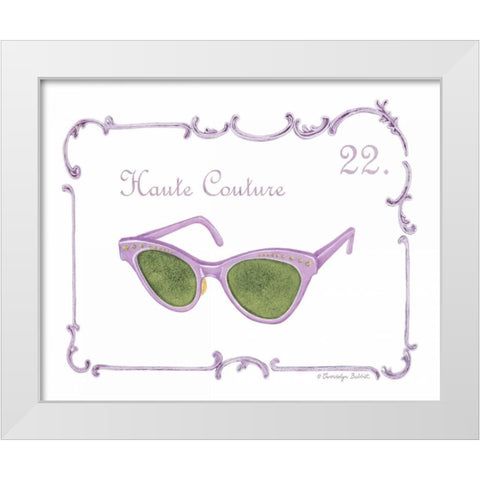 French Fashion II White Modern Wood Framed Art Print by Babbitt, Gwendolyn