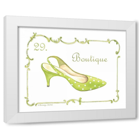 French Fashion III White Modern Wood Framed Art Print by Babbitt, Gwendolyn