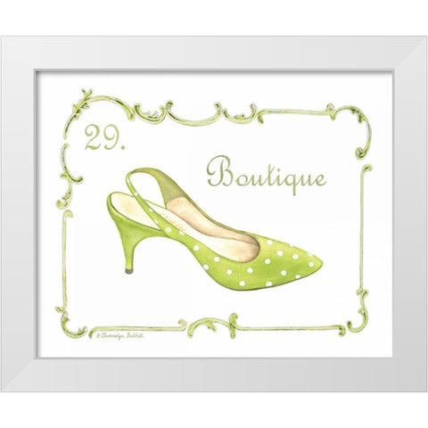 French Fashion III White Modern Wood Framed Art Print by Babbitt, Gwendolyn