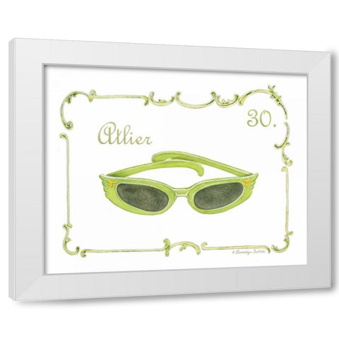French Fashion IV White Modern Wood Framed Art Print by Babbitt, Gwendolyn