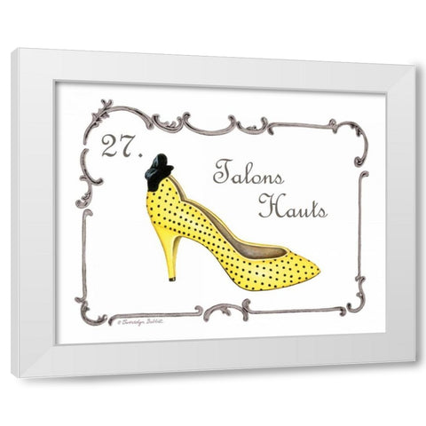 French Fashion VII White Modern Wood Framed Art Print by Babbitt, Gwendolyn