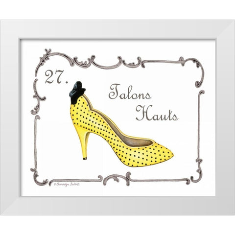 French Fashion VII White Modern Wood Framed Art Print by Babbitt, Gwendolyn