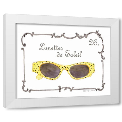 French Fashion VIII White Modern Wood Framed Art Print by Babbitt, Gwendolyn