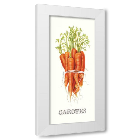 Carotes White Modern Wood Framed Art Print by Babbitt, Gwendolyn
