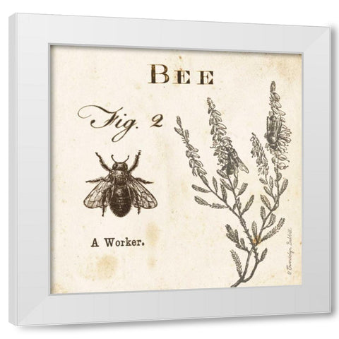 Bee Fig 2 White Modern Wood Framed Art Print by Babbitt, Gwendolyn