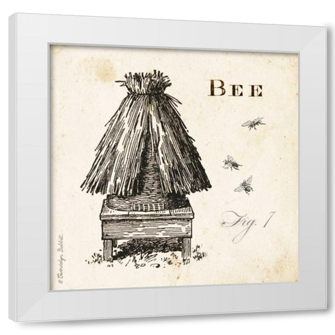 Bee Hive Fig 7 White Modern Wood Framed Art Print by Babbitt, Gwendolyn