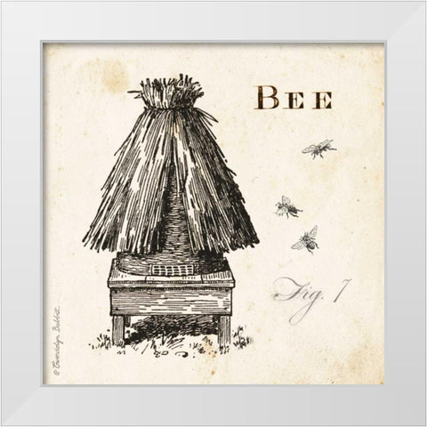 Bee Hive Fig 7 White Modern Wood Framed Art Print by Babbitt, Gwendolyn