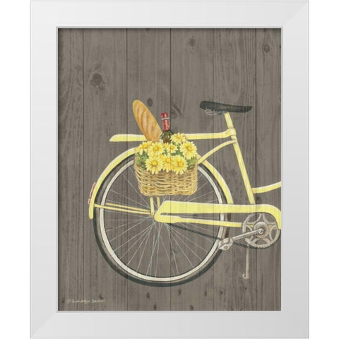 Spring Bike I White Modern Wood Framed Art Print by Babbitt, Gwendolyn