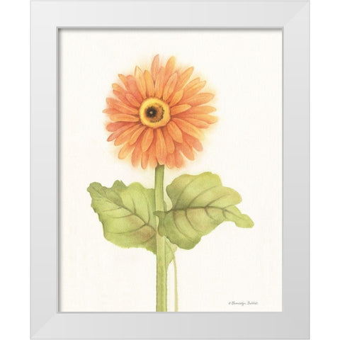 Happy Flowers II White Modern Wood Framed Art Print by Babbitt, Gwendolyn