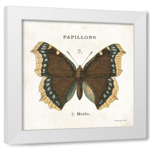 Butterfly II White Modern Wood Framed Art Print by Babbitt, Gwendolyn