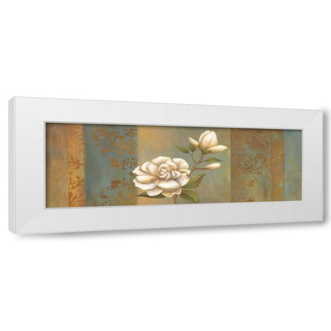 Magnolia Branch II White Modern Wood Framed Art Print by Belamar, Ella
