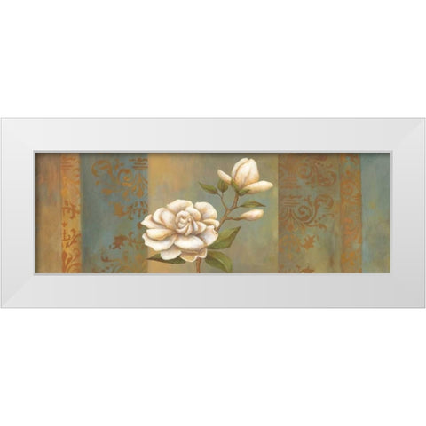 Magnolia Branch II White Modern Wood Framed Art Print by Belamar, Ella
