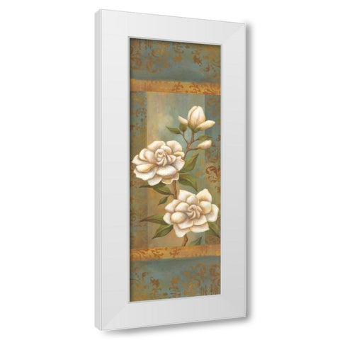 Magnolia Trio I White Modern Wood Framed Art Print by Belamar, Ella