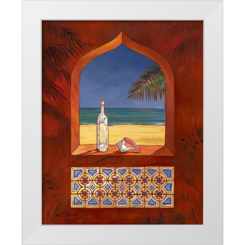 Veneto II White Modern Wood Framed Art Print by Brent, Paul