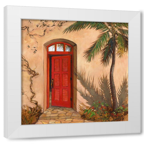 Villanova I White Modern Wood Framed Art Print by Brent, Paul