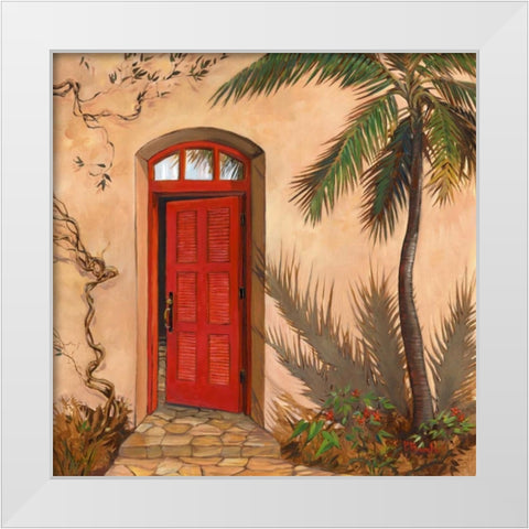 Villanova I White Modern Wood Framed Art Print by Brent, Paul