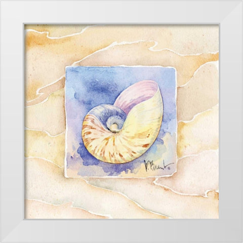 Nautilus White Modern Wood Framed Art Print by Brent, Paul