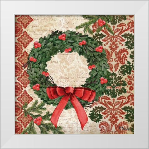 Elegant Christmas II White Modern Wood Framed Art Print by Brent, Paul