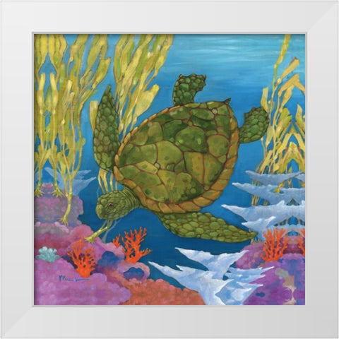 Under the Sea II White Modern Wood Framed Art Print by Brent, Paul