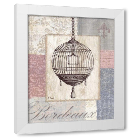 Boutique de Paris III White Modern Wood Framed Art Print by Brent, Paul