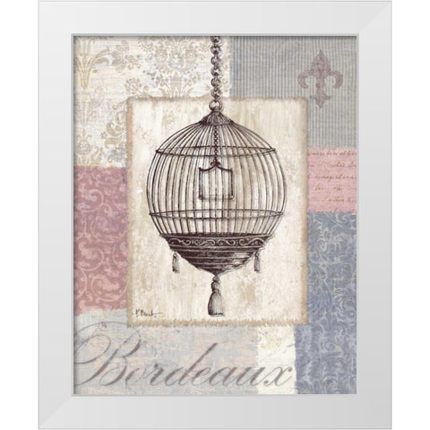 Boutique de Paris III White Modern Wood Framed Art Print by Brent, Paul