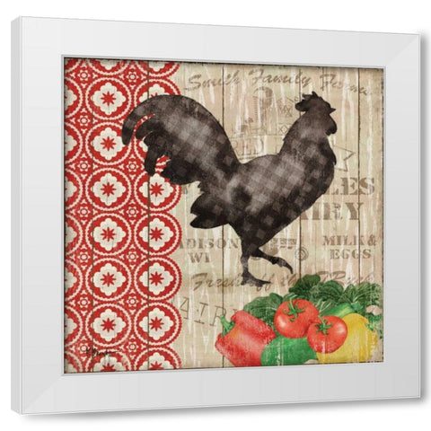 Farmers Market I White Modern Wood Framed Art Print by Brent, Paul