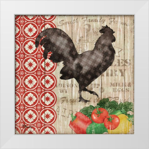 Farmers Market I White Modern Wood Framed Art Print by Brent, Paul
