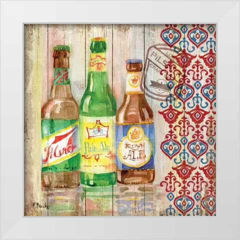 Bellevue Beer II White Modern Wood Framed Art Print by Brent, Paul