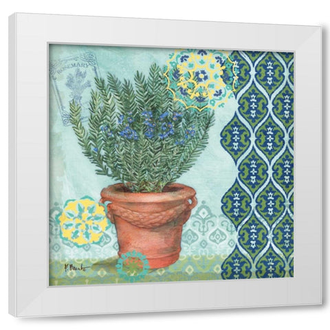Garden to Table II White Modern Wood Framed Art Print by Brent, Paul