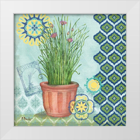 Garden to Table III White Modern Wood Framed Art Print by Brent, Paul