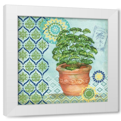Garden to Table IV White Modern Wood Framed Art Print by Brent, Paul