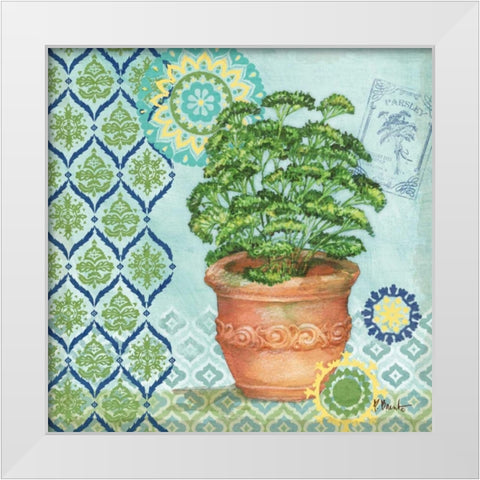 Garden to Table IV White Modern Wood Framed Art Print by Brent, Paul