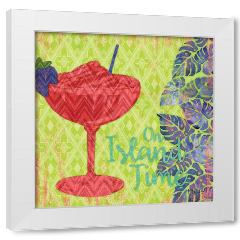 Island Breeze I White Modern Wood Framed Art Print by Brent, Paul
