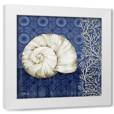 Deep Blue Sea II White Modern Wood Framed Art Print by Brent, Paul