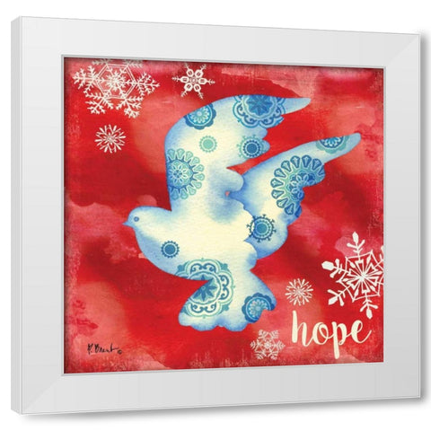 Peace Dove II White Modern Wood Framed Art Print by Brent, Paul