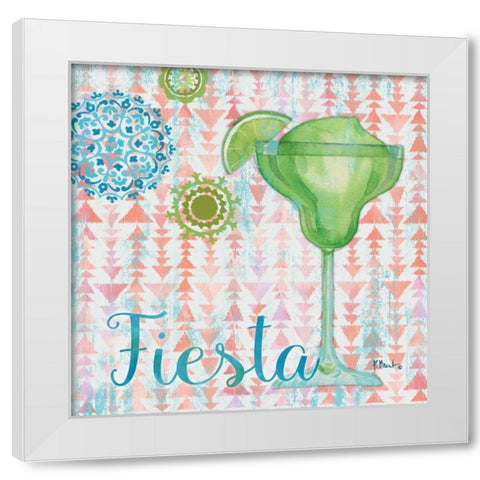 Toast Cocktails II White Modern Wood Framed Art Print by Brent, Paul